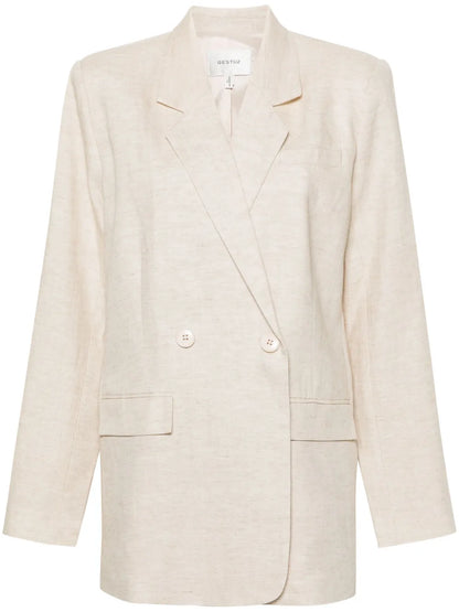 Double-Breasted Lyocell-Blend Blazer