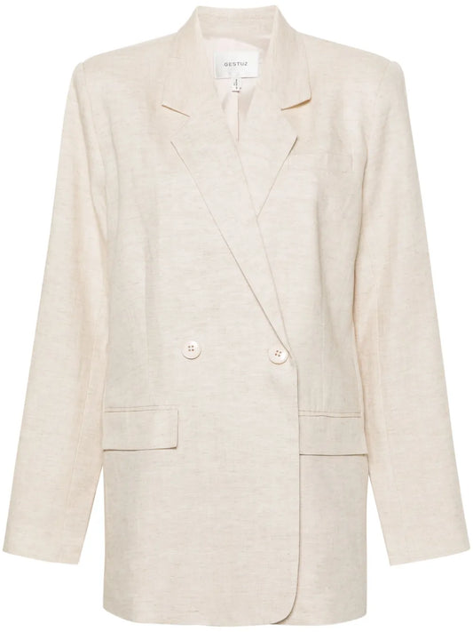 Double-Breasted Lyocell-Blend Blazer
