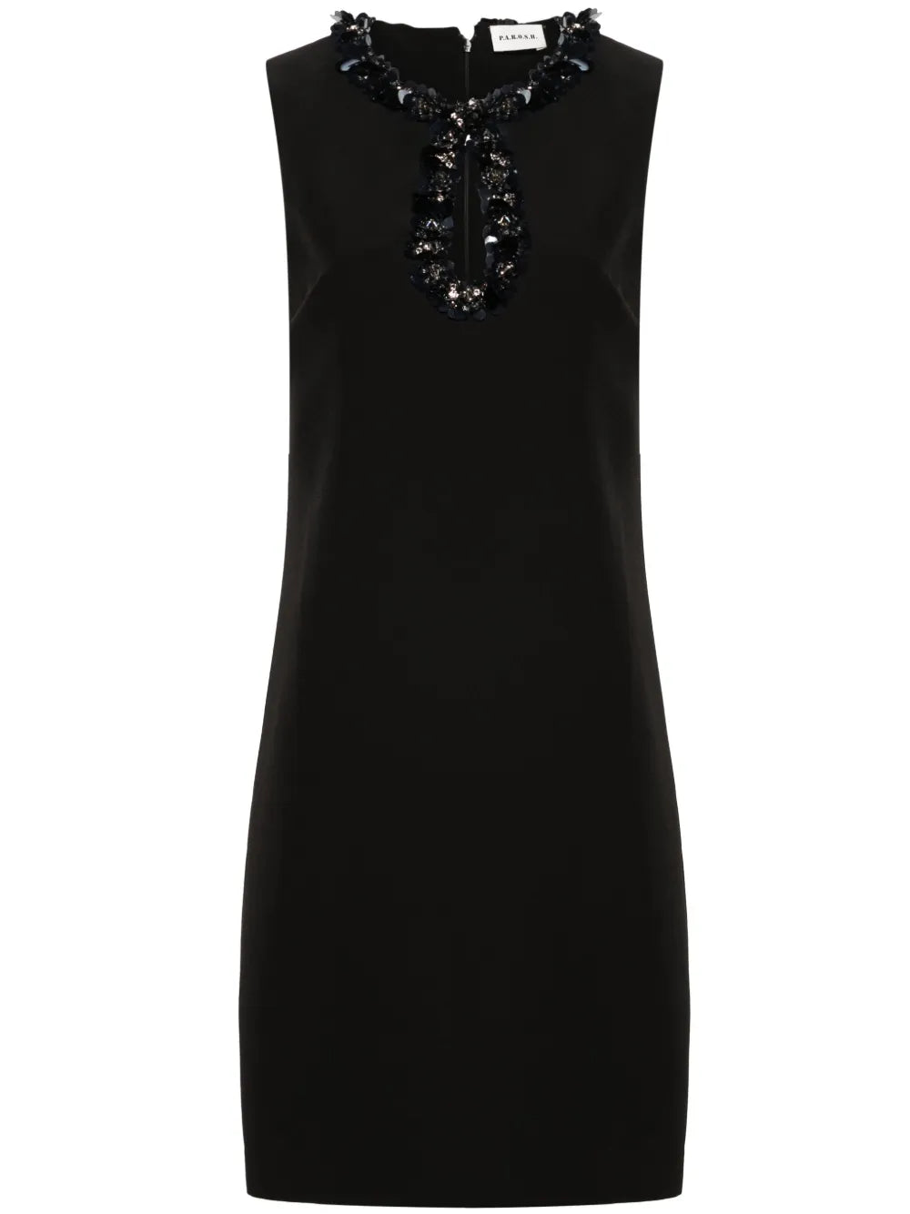 Puppy Crystal-Embellished Mini Dress