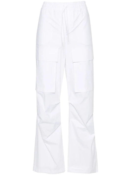 Straight-Leg Cotton Cargo Trousers