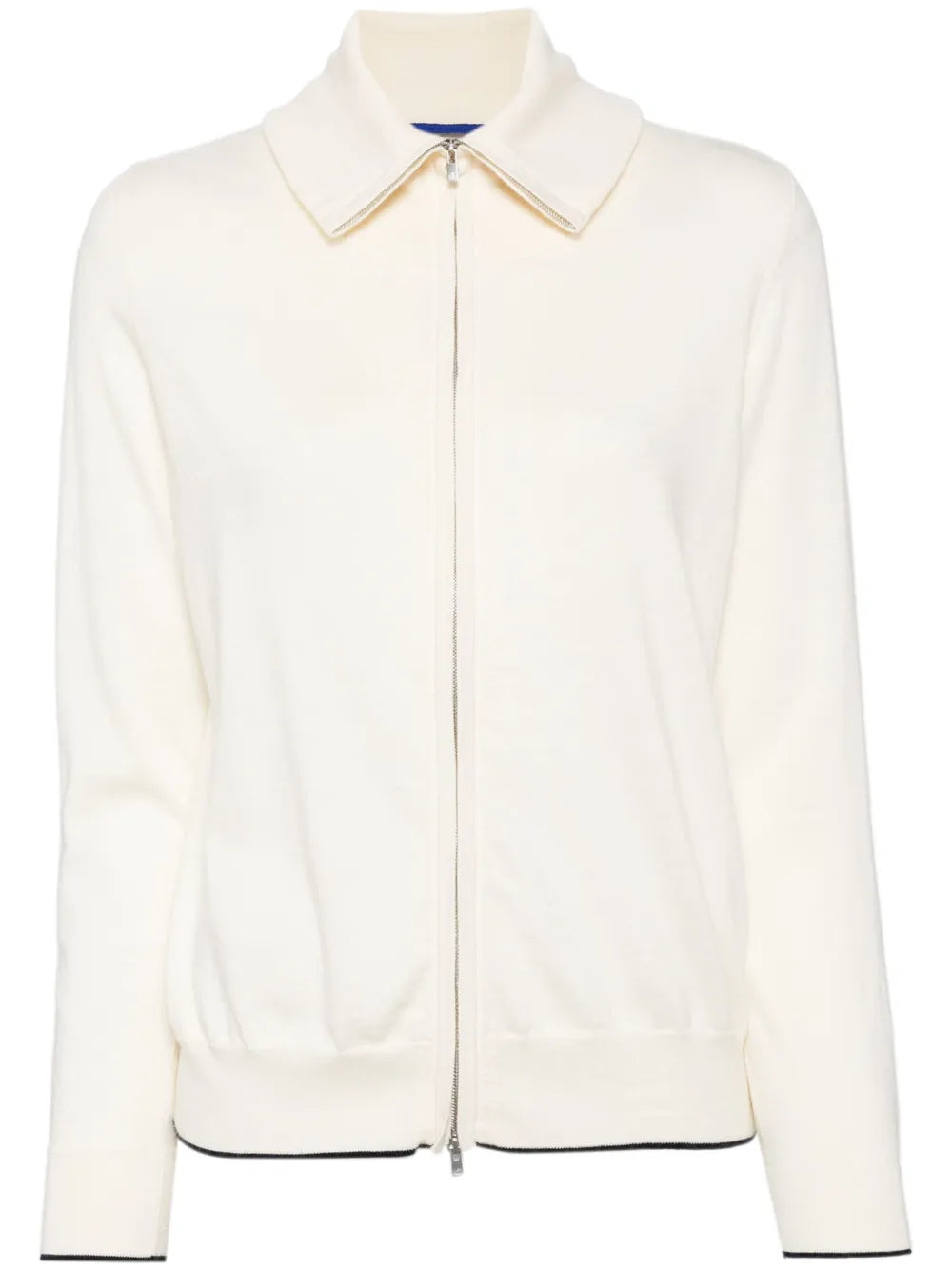 Zip-Up Knitted Cardigan