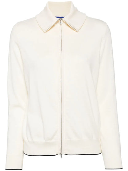 Zip-Up Knitted Cardigan
