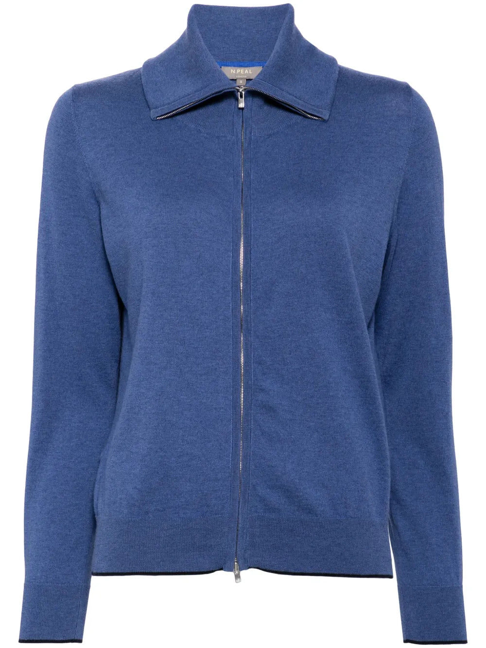 Zip-Up Knitted Cardigan
