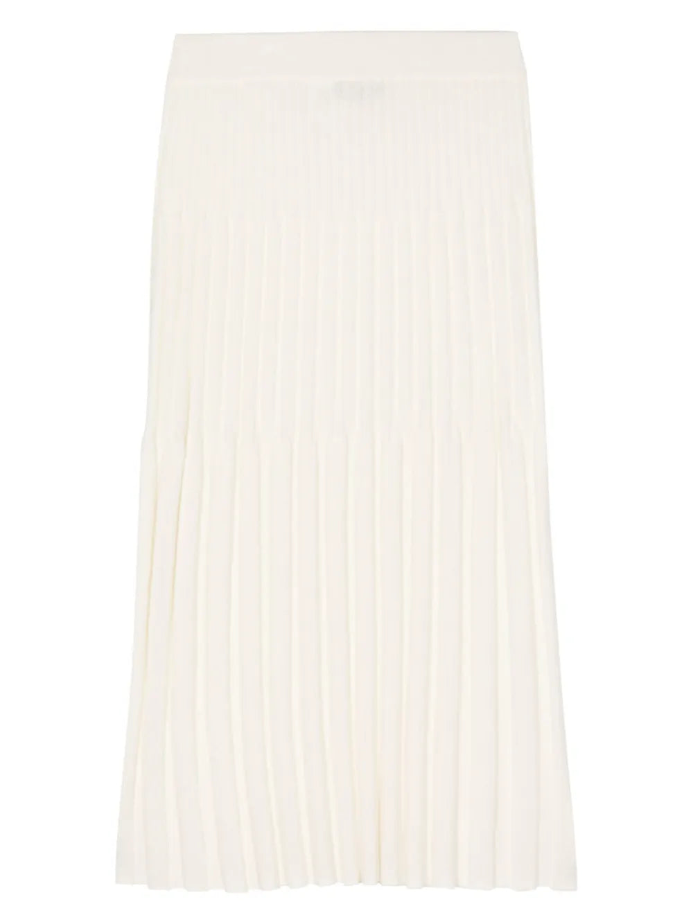 Ribbed Cashmere Midi Skirt
