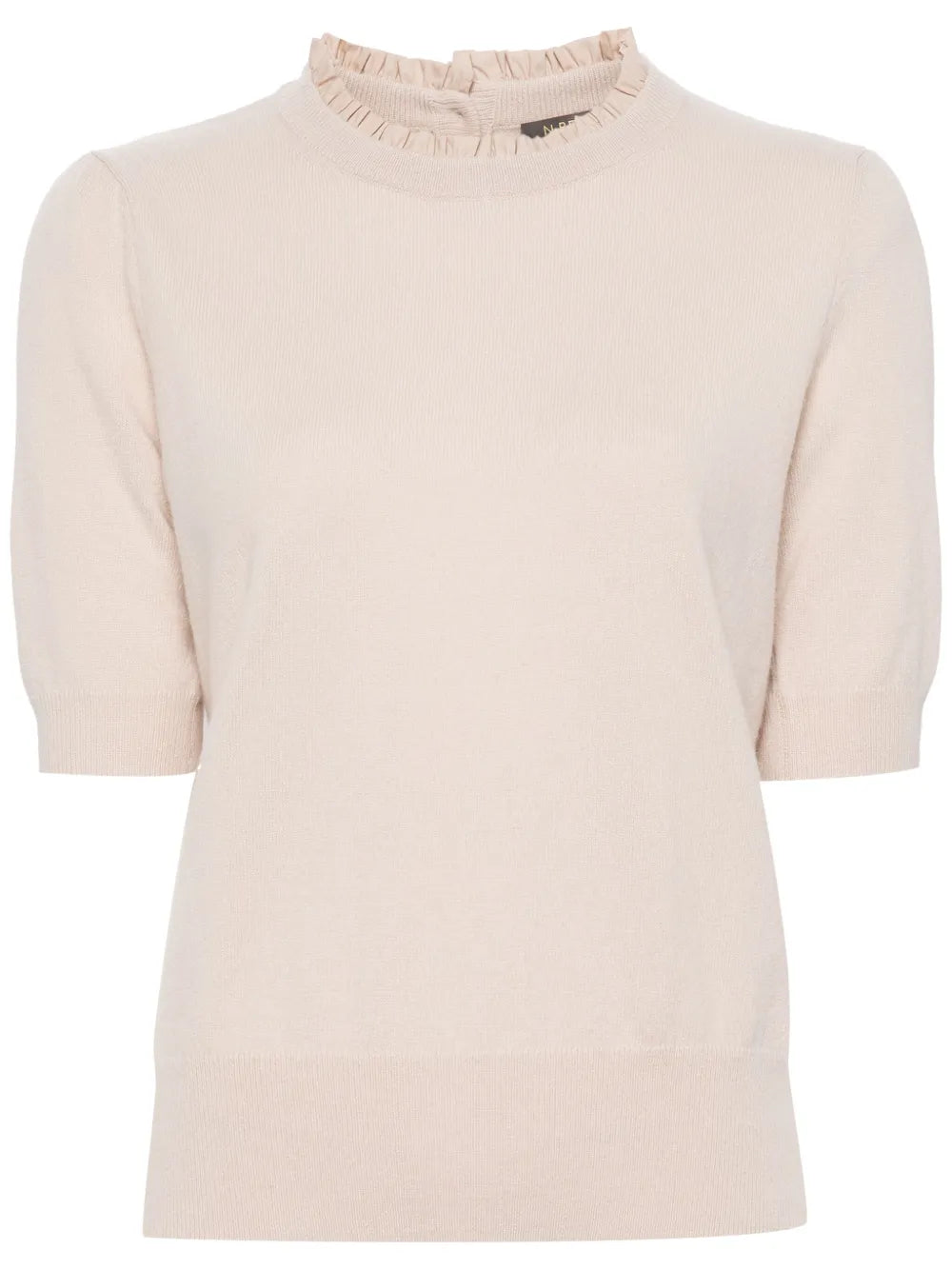 Ruffle-Trim Cashmere Top