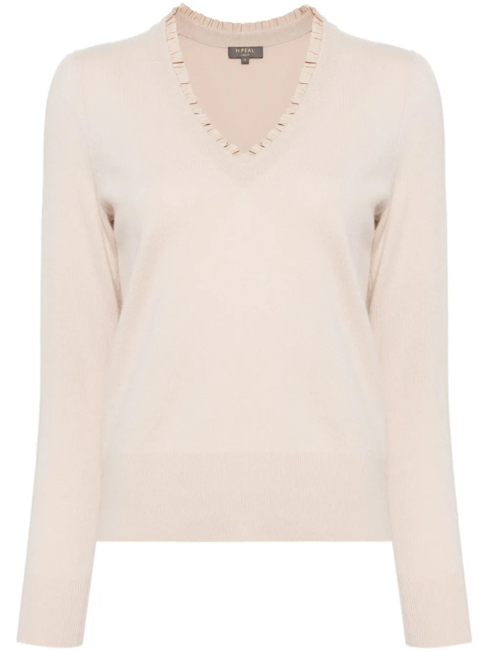 Ruffle-Trim Cashmere Jumper
