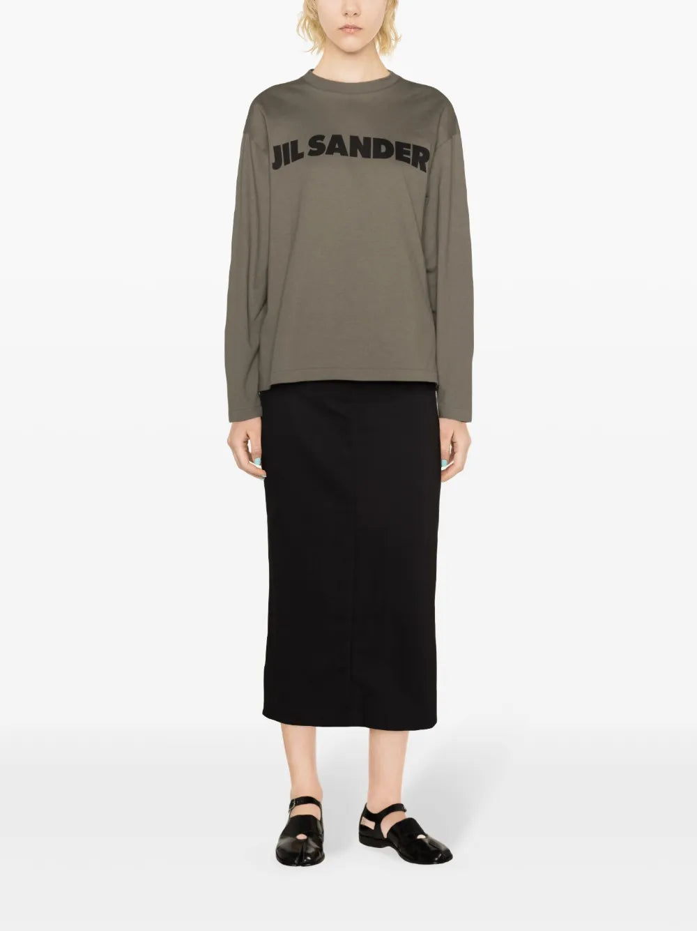 Logo-Print Long Sleeve T-Shirt