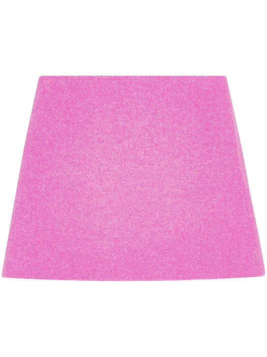 Recycled Wool-Blend Miniskirt
