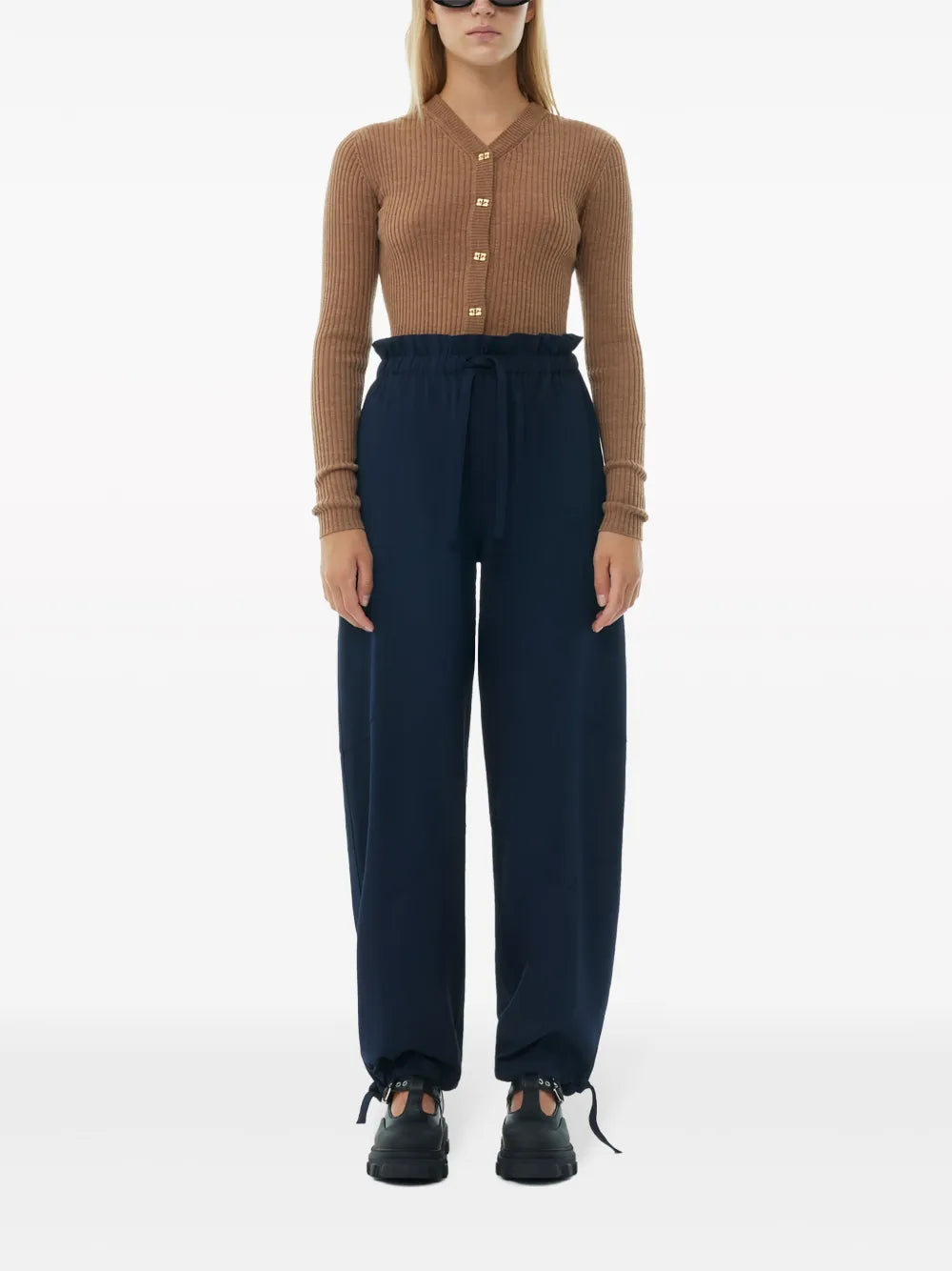 Elasticated-Waist Trousers