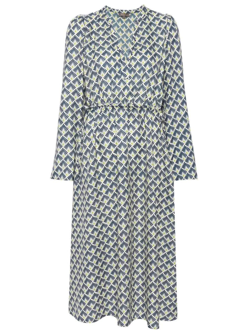 Printed Cashmere-Silk Dress