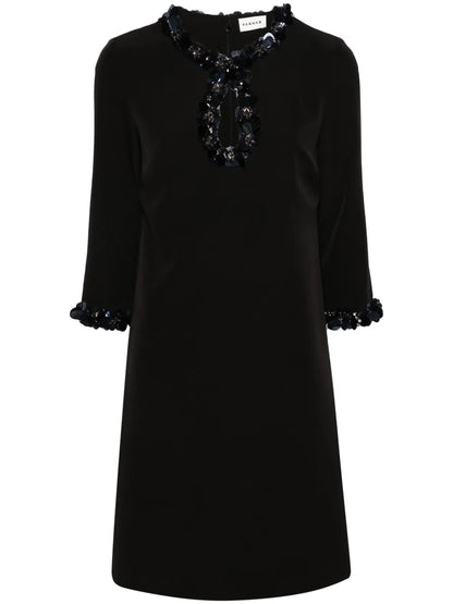 Puppy Sequin-Embellished Shift Dress