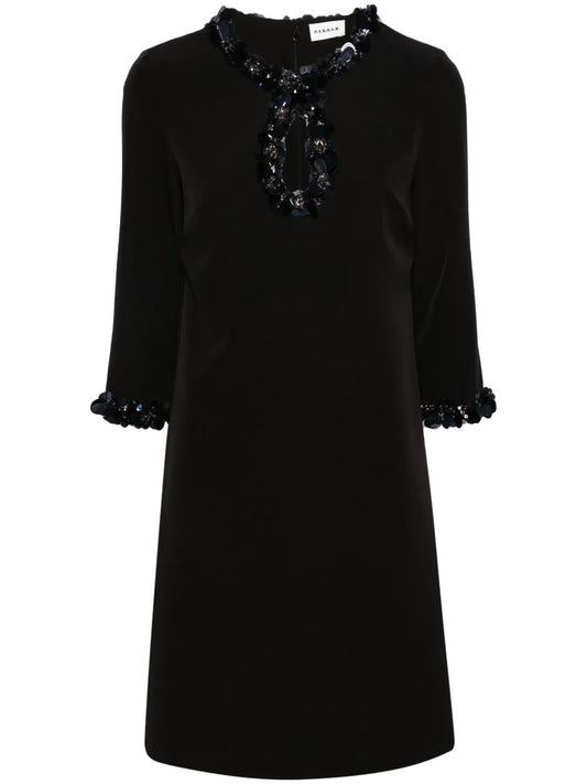Puppy Sequin-Embellished Shift Dress