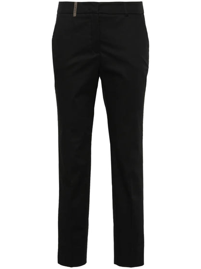 Cropped Slim-Fit Trousers