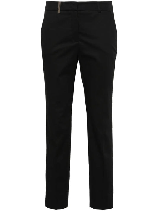 Cropped Slim-Fit Trousers