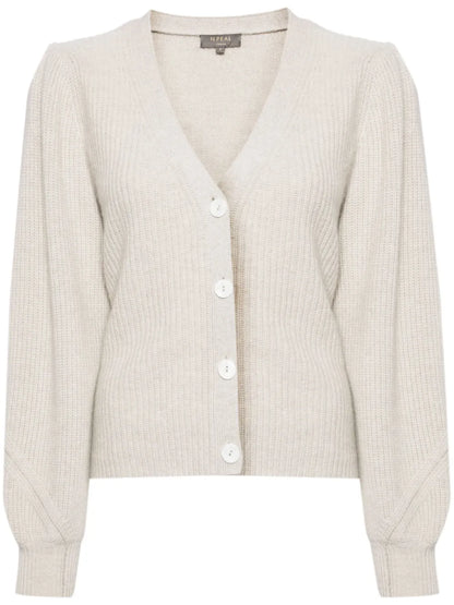 Metal-Trim Cashmere Cardigan