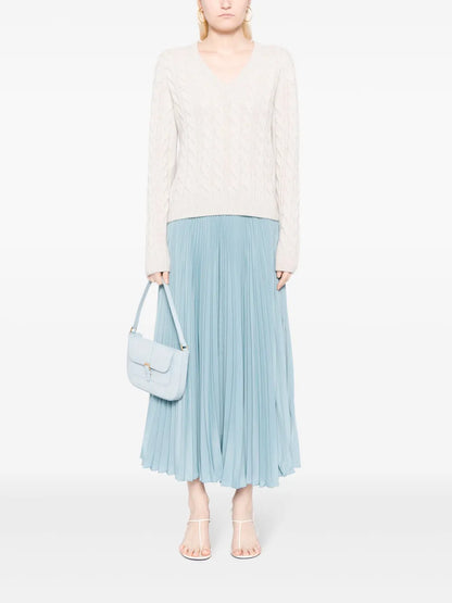 Frankie Cable-Knit Cashmere Jumper