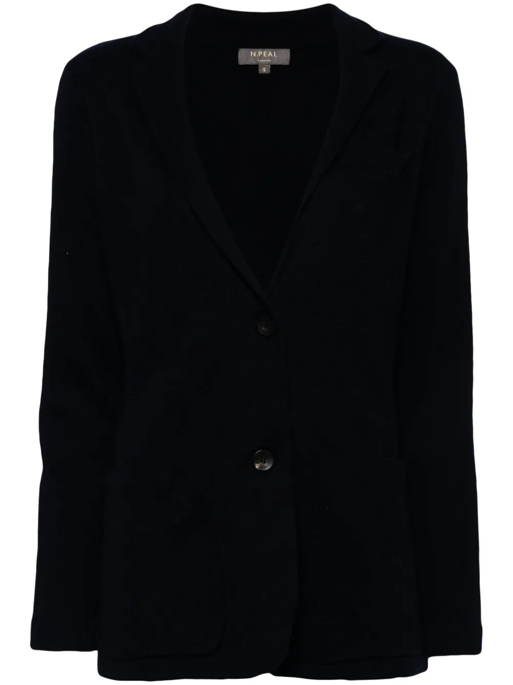 Single-Breasted Fine-Knit Blazer