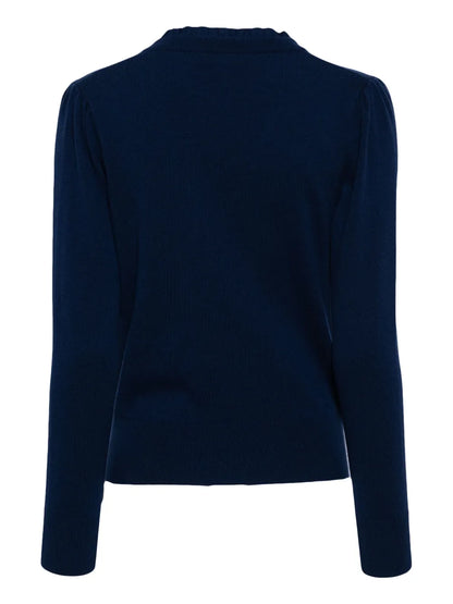 Ruffle-Trim Cashmere Jumper