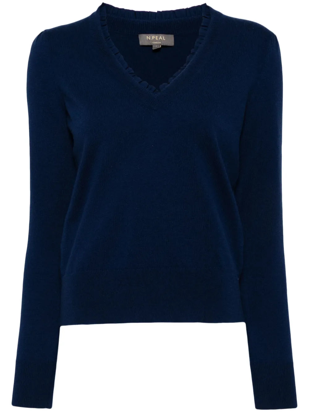 Ruffle-Trim Cashmere Jumper