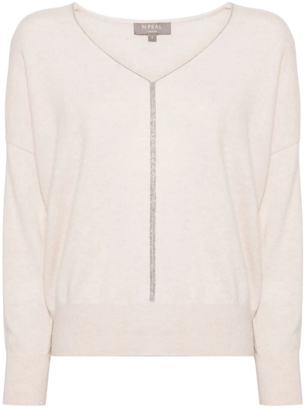 Metal-Trim Cashmere Jumper