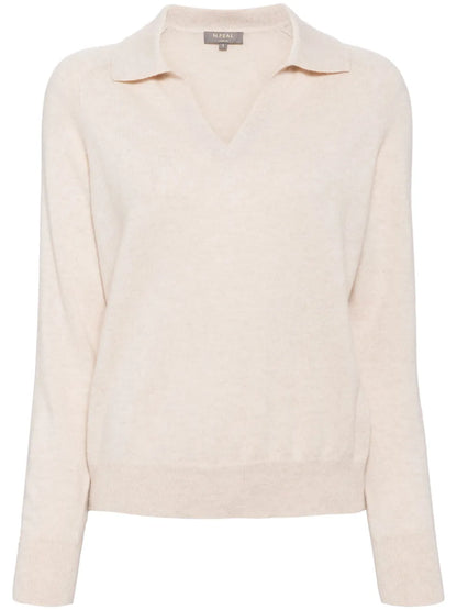 Polo Collar Cashmere Cardigan