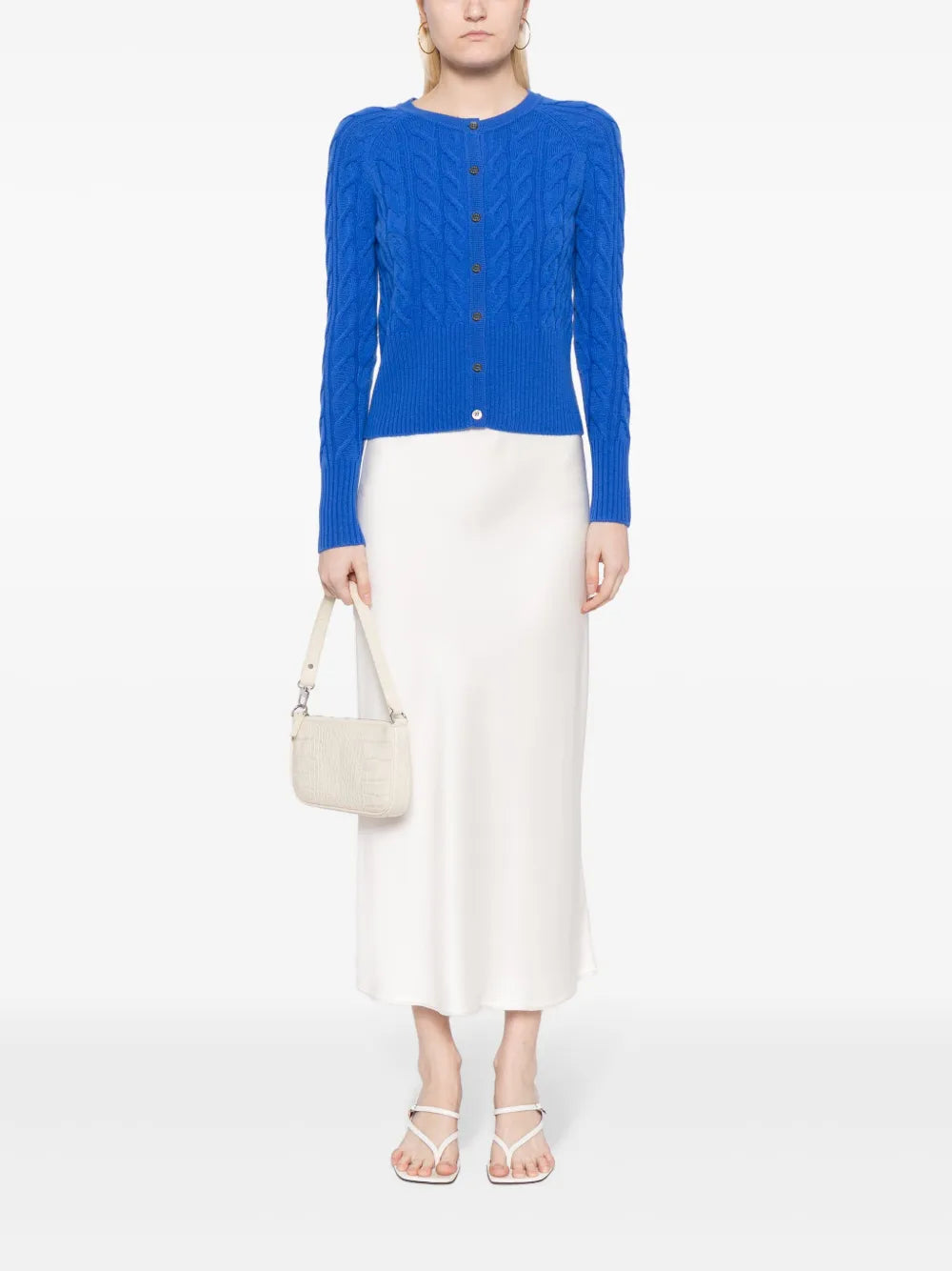 Myla Cable-Knit Cashmere Cardigan