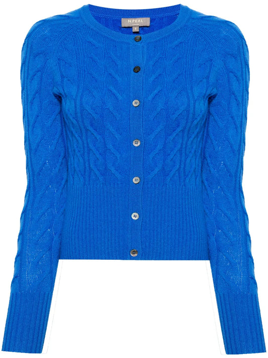 Myla Cable-Knit Cashmere Cardigan