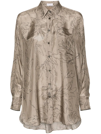 Printed Silk Shirt