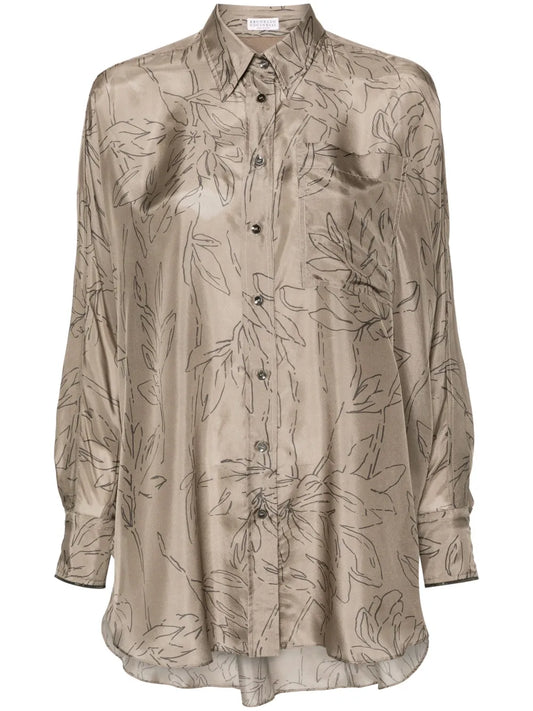 Printed Silk Shirt