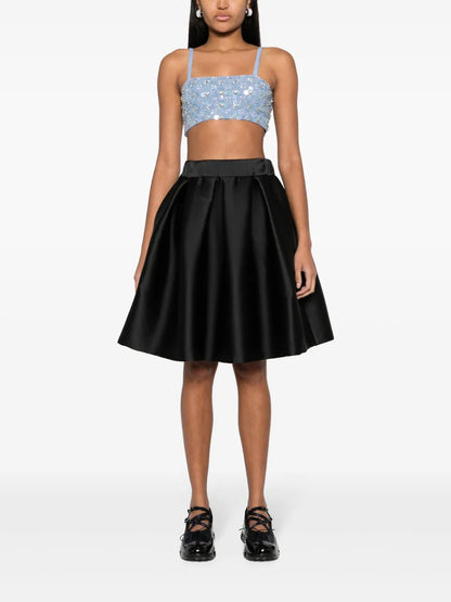 Pleated Full Skirt