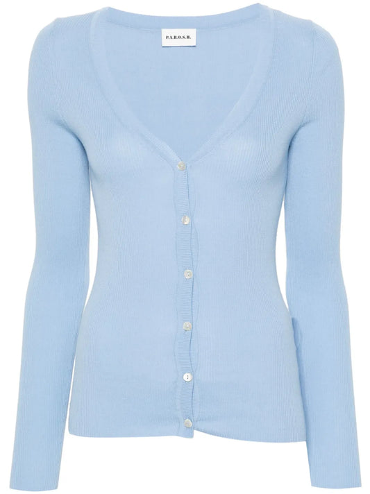Ribbed-Knit Cardigan