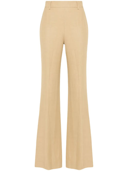 Mid-Waist Bootcut Trousers