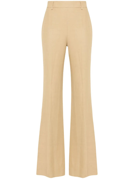 Mid-Waist Bootcut Trousers