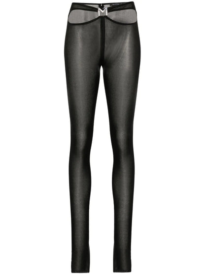 M-Plaque Cut-Out Leggings