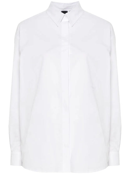 Embroidered-Logo Poplin Shirt