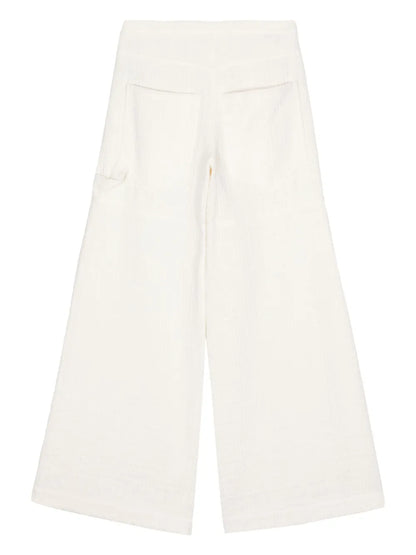 Bouclé Palazzo Pants