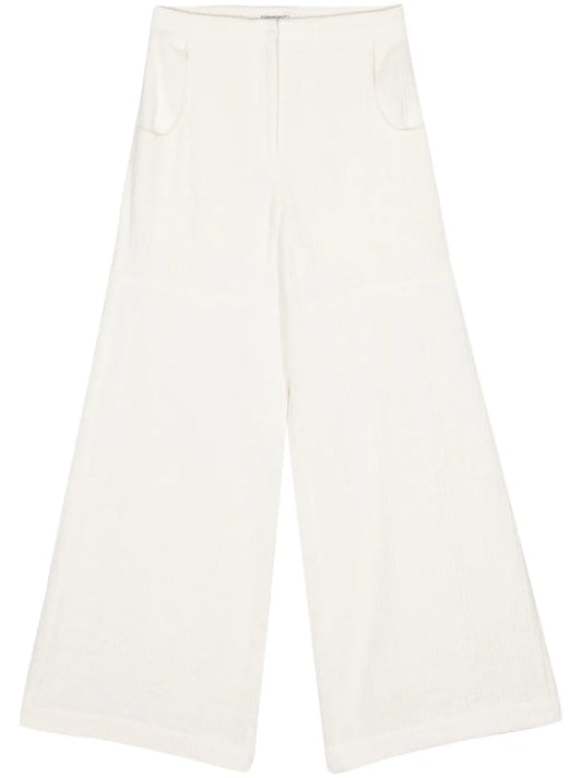 Bouclé Palazzo Pants