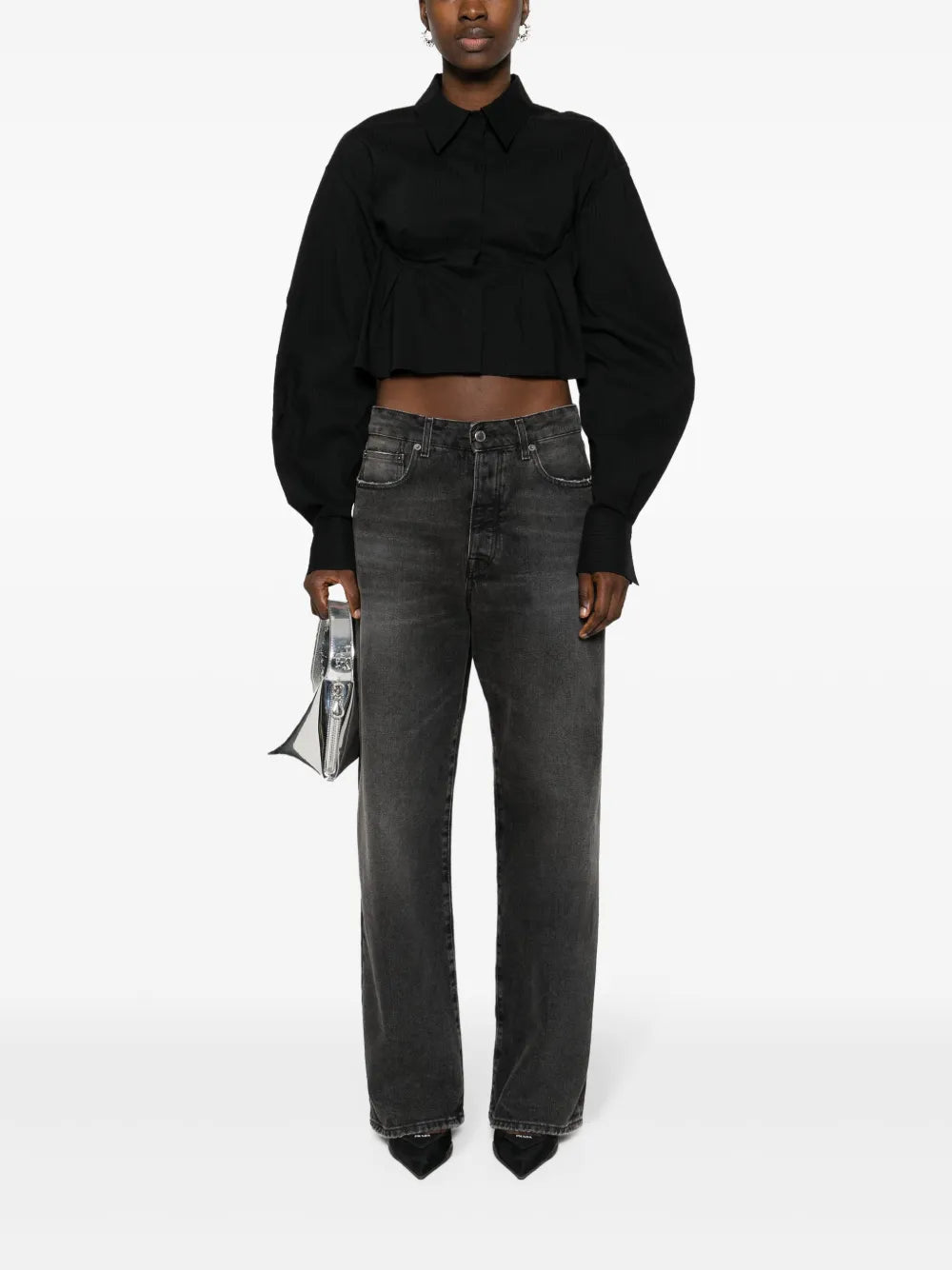 Cut Out-Detail Shirt