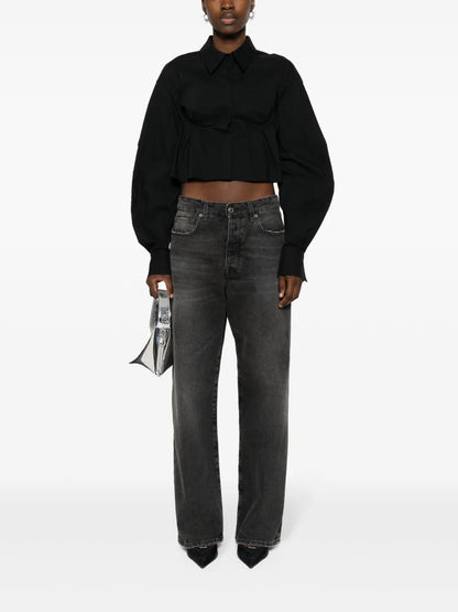 Cut Out-Detail Shirt