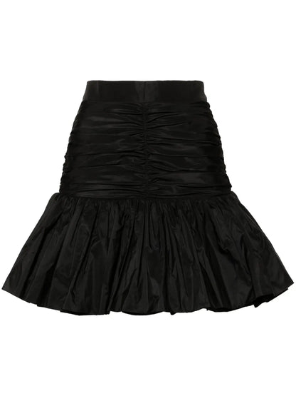 Ruffled Faille Mini Skirt