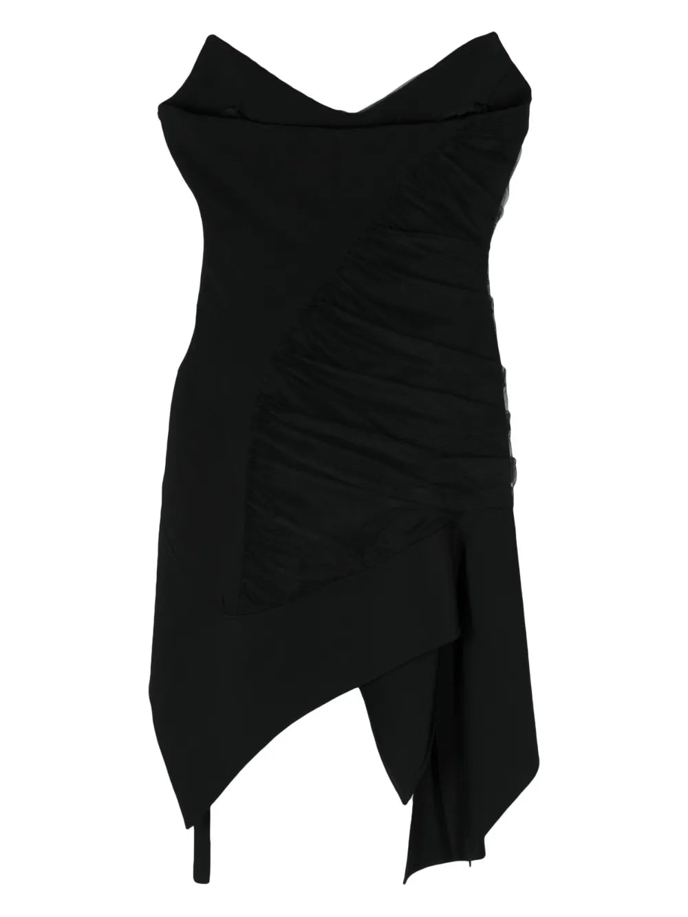Asymmetric Bustier Mini Dress