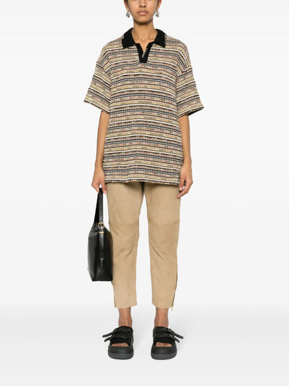Slim-Fit Suede Trousers