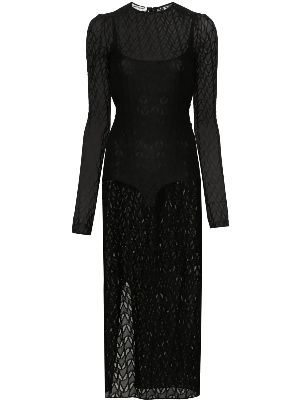 Semi-Sheer Mesh Dress