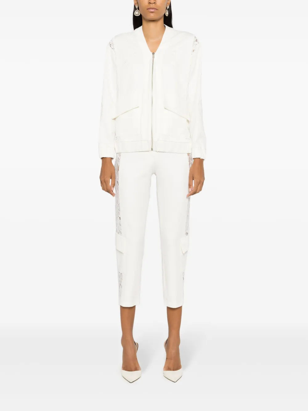 Benedita Lace-Appliqué Jacket