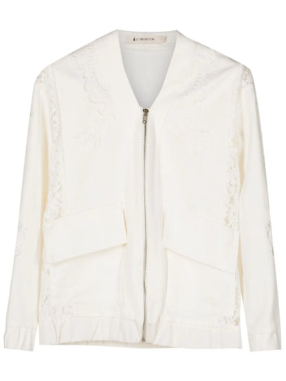 Benedita Lace-Appliqué Jacket