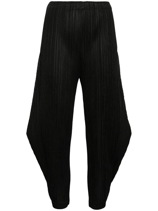 Tapered Pleated Trousers