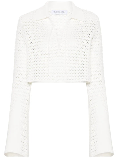 Open-Knit Crop Top