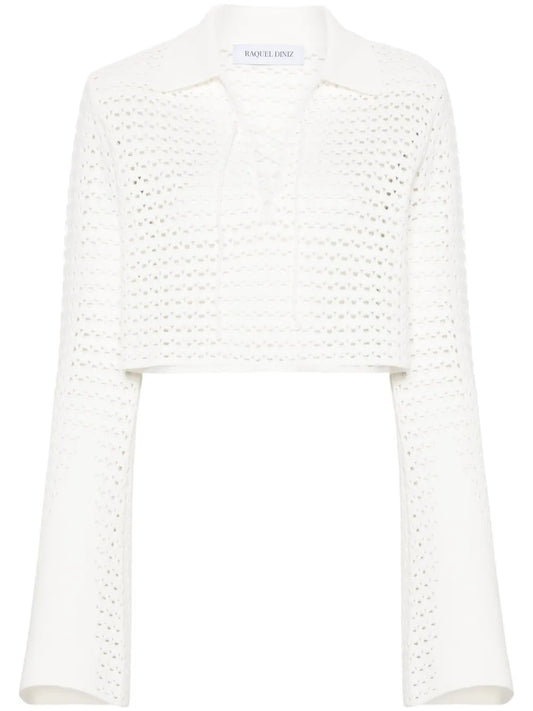 Open-Knit Crop Top
