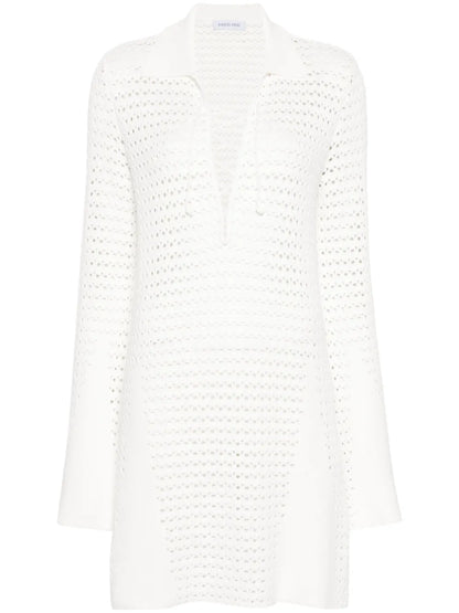 Open-Knit Mini Dress