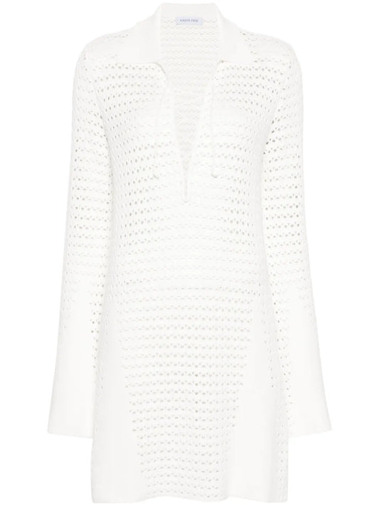 Open-Knit Mini Dress
